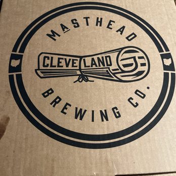Masthead Brewing - Pizza box - Breweries Near Me - Cleveland, Ohio