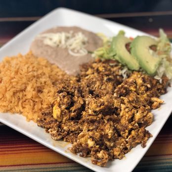 El Barrio Mexican Restaurant - Chorizo scramble breakfast with a side of rice and beans. SO good! - Mexican Near Me - Romeoville, Illinois El Barrio Mexican Restaurant - Chorizo scramble breakfast with a side of rice and beans. SO good! - Mexican Near Me - Romeoville, Illinois