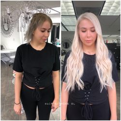 Color correction & Keratin Individual Extensions