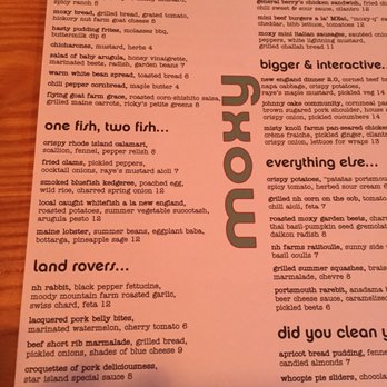 Moxy - Creative menu with great variety - American Near Me - Portsmouth, New Hampshire