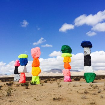 Seven Magic Mountains - There's 7! - Public Art Near Me - Las Vegas, Nevada Seven Magic Mountains - There's 7! - Public Art Near Me - Las Vegas, Nevada