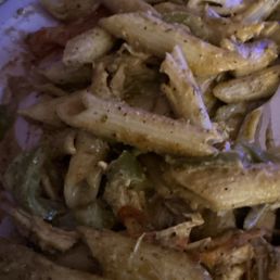 The chicken Rasta pasta is so good but TOO SPICY The chicken Rasta pasta is so good but TOO SPICY