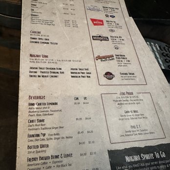 Niagara Distillery - Menu - Distilleries Near Me - Niagara Falls, Ontario