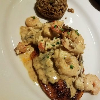 French Quarter Grille - Salmon Pontchartrain with dirty rice. - American Near Me - Austin, Texas French Quarter Grille - Salmon Pontchartrain with dirty rice. - American Near Me - Austin, Texas