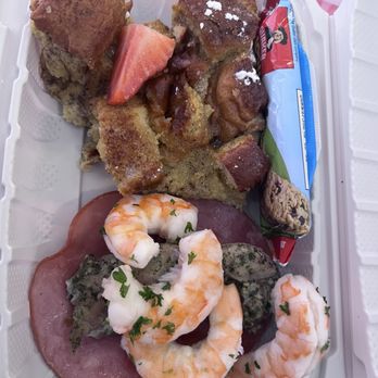 Alpha Omega Foundation - Breakfast! Look at those huge shrimp! Plus oatmeal! Yummy 1/11/2026 - Community Service/Non-Profit Near Me - Oakland, California