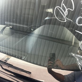 Nations Recovery Services - Crack across windshield that will cost more than just window replacement due to car sensors - Towing Near Me - South El Monte, California Nations Recovery Services - Crack across windshield that will cost more than just window replacement due to car sensors - Towing Near Me - South El Monte, California