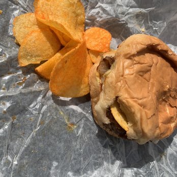 Tammy's Patties - Double cheese burger with everything + extra ketchup & mustard & better maid bbq chips - Food Trucks Near Me - Ecorse, Michigan Tammy's Patties - Double cheese burger with everything + extra ketchup & mustard & better maid bbq chips - Food Trucks Near Me - Ecorse, Michigan