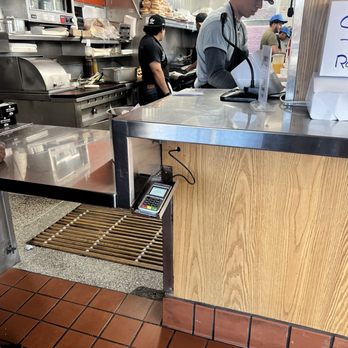 Lucky Boy - Staff member chatting while customers waiting on food. - Burgers Near Me - Pasadena, California Lucky Boy - Staff member chatting while customers waiting on food. - Burgers Near Me - Pasadena, California