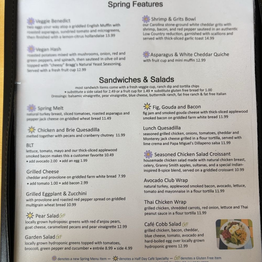 Half Day Cafe - Menu page two 04/26/25 - Breakfast & Brunch Near Me - Mason, Ohio Half Day Cafe - Menu page two 04/26/25 - Breakfast & Brunch Near Me - Mason, Ohio