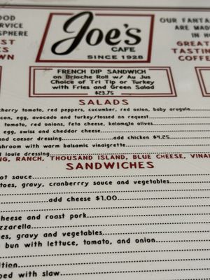 Menu photo 8 Joe's Cafe Santa Barbara, CA