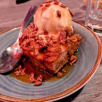 Brood & Barley - Banana Bread Pudding with Homemade Ice Cream - Salad Near Me - North Little Rock, Arkansas Brood & Barley - Banana Bread Pudding with Homemade Ice Cream - Salad Near Me - North Little Rock, Arkansas