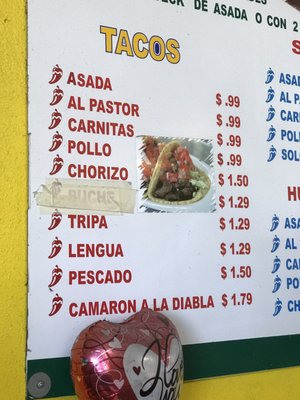 Menu photo 5 Antojitos Mexicanos Perris, CA