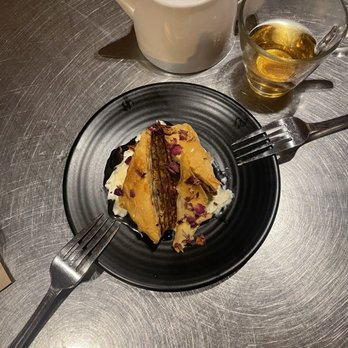 Avec - Chicago - chocolate baklava with whipped ricotta - Mediterranean Near Me - Chicago, Illinois