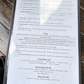 Brickyard Cafe - Menu - Italian Near Me - Franklin, Kentucky