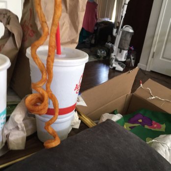 Arby's - This was one long long long Curley fry! Held it next to the large drink for comparison! It took up lots of the fry box! - Fast Food Near Me - Rochester, New York Arby's - This was one long long long Curley fry! Held it next to the large drink for comparison! It took up lots of the fry box! - Fast Food Near Me - Rochester, New York