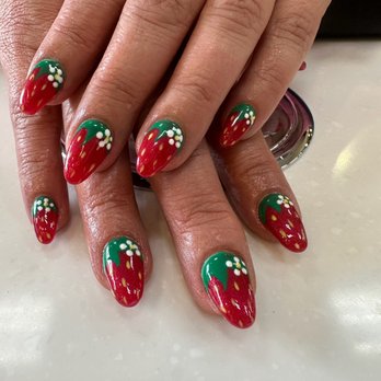 Pansy Nails & Spa - Strawberry nails - Nail Salons Near Me - Upland, California Pansy Nails & Spa - Strawberry nails - Nail Salons Near Me - Upland, California