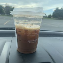 4:52 pm picked up my drink and this is how they gave me it. Brown sugar oatmeal shaken expreso almost half way and no milk? 4:52 pm picked up my drink and this is how they gave me it. Brown sugar oatmeal shaken expreso almost half way and no milk?