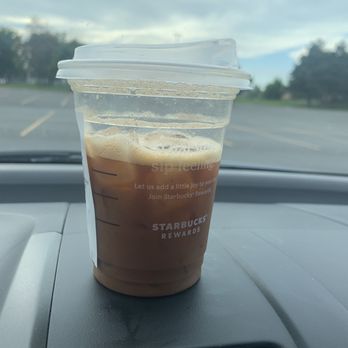 Starbucks - 4:52 pm picked up my drink and this is how they gave me it. Brown sugar oatmeal shaken expreso almost half way and no milk? - Coffee & Tea Near Me - Rochester, New York Starbucks - 4:52 pm picked up my drink and this is how they gave me it. Brown sugar oatmeal shaken expreso almost half way and no milk? - Coffee & Tea Near Me - Rochester, New York