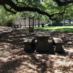 Fleming Park - Picnic table under well-matured trees