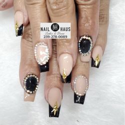 Nail Haus - Lashes & Brows Claimed - Black & gold