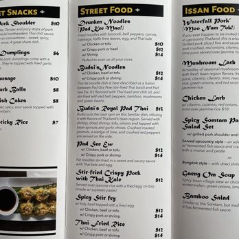 Budsi's Authentic Thai - Table Menu - Thai Near Me - New Orleans, Louisiana Budsi's Authentic Thai - Table Menu - Thai Near Me - New Orleans, Louisiana