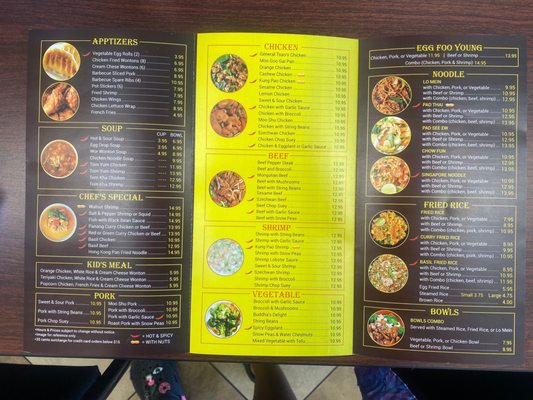 Menu photo 2 China Joe's Las Vegas, NV