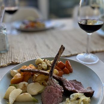 McCalls Catering and Events - Rack of lamb with shredded apple relish, roasted turnips and vegetables - Caterers Near Me - San Francisco, California McCalls Catering and Events - Rack of lamb with shredded apple relish, roasted turnips and vegetables - Caterers Near Me - San Francisco, California