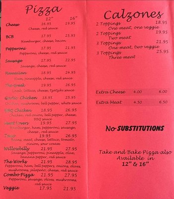 Menu photo 1 CC’s Skyfire Kitchen Willow, AK