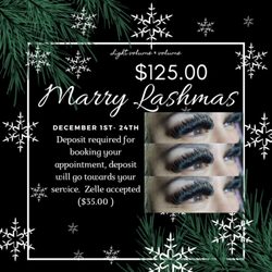 Royalty Lashes - Christmas special $125.00