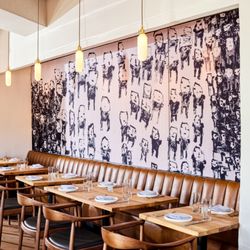 Acre - Upstairs DIning Room featuring artwork local artwork from Creative Growth.