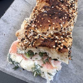 Radio Bakery - Smoked salmon focaccia - Bakeries Near Me - Brooklyn, New York