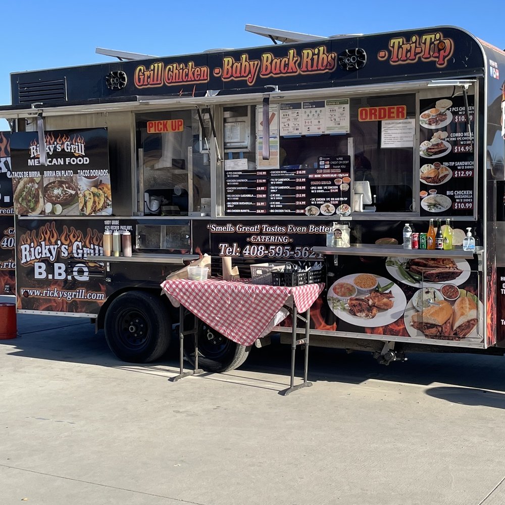 Ricky's Grill - a food truck parked in a parking lot - Food Stands Near Me - San Martin, California Ricky's Grill - a food truck parked in a parking lot - Food Stands Near Me - San Martin, California