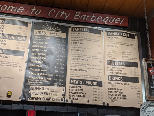 Menu photo 3 City Barbeque Durham, NC