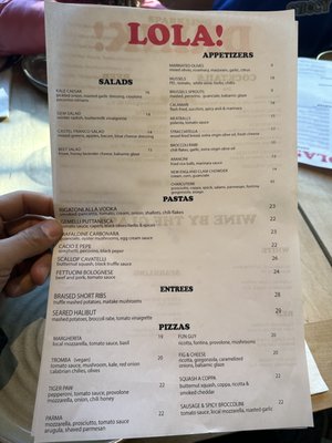 Menu photo 2 Lola Pizza Kingston, NY Menu photo 2 Lola Pizza Kingston, NY