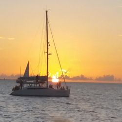 Limbo Charters - Sunset ocean side on a flat day