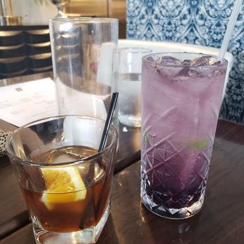 SZND - Campfire sling on the left, berry something on the right - New American Near Me - Buffalo, New York