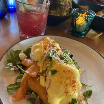 Bar Tabu - Eggs Mezcal Salmon Benedict* - Salad Near Me - Chicago, Illinois