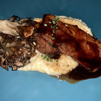 Olivia - Lamb on truffle risotto and mushrooms - Italian Near Me - Denver, Colorado Olivia - Lamb on truffle risotto and mushrooms - Italian Near Me - Denver, Colorado