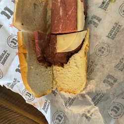 Jimmy John's - Roast beef sandwich Giant that seems short on meat and cheese!!!