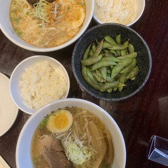 Kamitoku - Top ramen: Beefy Wild Middle: Edamame with 2 half orders of rice Bottom ramen: Beefy Yuzu - Ramen Near Me - Honolulu, Hawaii Kamitoku - Top ramen: Beefy Wild Middle: Edamame with 2 half orders of rice Bottom ramen: Beefy Yuzu - Ramen Near Me - Honolulu, Hawaii