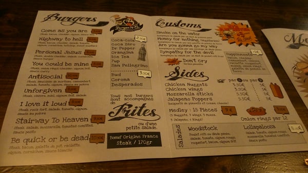 Menu photo 8 Burger 'N' Co Toulouse, 31 Menu photo 8 Burger 'N' Co Toulouse, 31