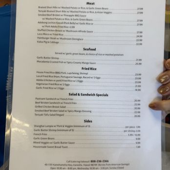 Adela’s Country Eatery - Menu - Hawaiian Near Me - Kaneohe, Hawaii