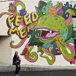 "Feed Me" Mural - My pregnant friend is always saying "feee me!"