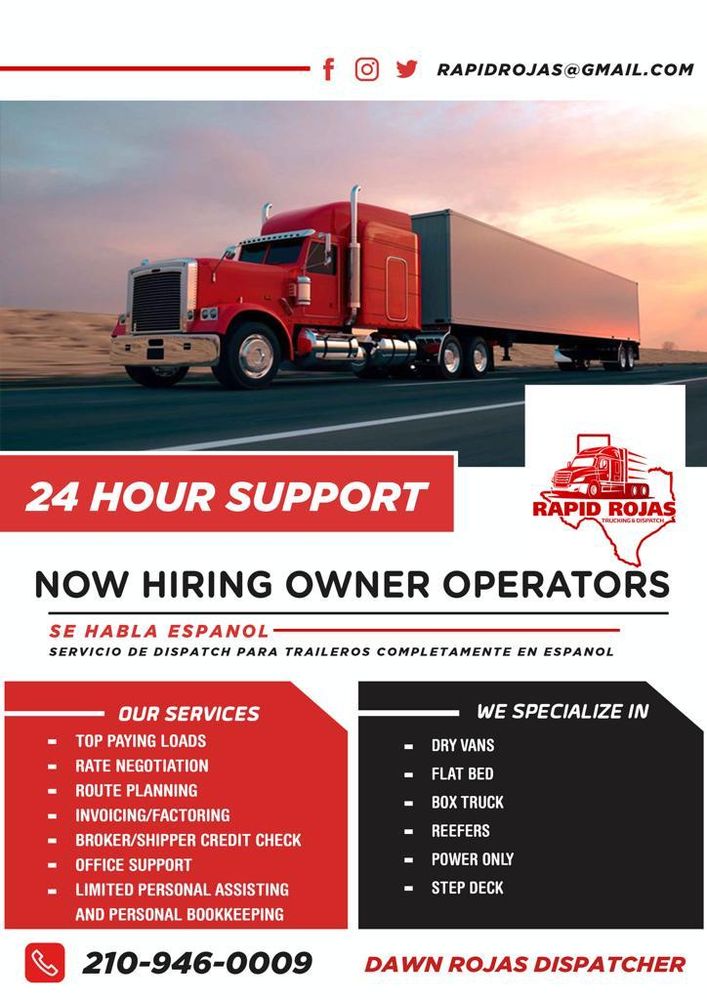 RAPID ROJAS TRUCKING & DISPATCH - Updated September 2024 - Request ...