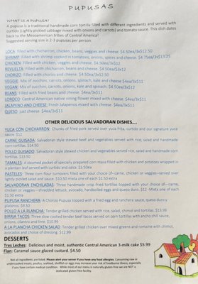 Menu photo 1 Gloria's Pupuseria Staunton, VA Menu photo 1 Gloria's Pupuseria Staunton, VA
