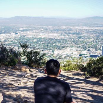 Cahuenga Peak - Picture of Burbank. Me in the background. - Hiking Near Me - Los Angeles, California Cahuenga Peak - Picture of Burbank. Me in the background. - Hiking Near Me - Los Angeles, California