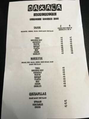 Menu photo 6 Oaxaca Mexican Food Troy, MI