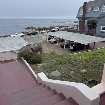 Martine Inn - View of parking lot below - Bed & Breakfast Near Me - Pacific Grove, California Martine Inn - View of parking lot below - Bed & Breakfast Near Me - Pacific Grove, California