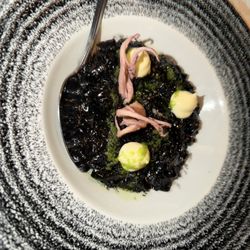 El Pirata of Mayfair - Black rice with squid and saffron aioli