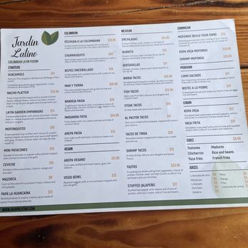 Jardin Latino - Latin restaurant with Colombian, Mexican, Dominican, Cuban, and Peruvian options. - Colombian Near Me - Pompton Lakes, New Jersey Jardin Latino - Latin restaurant with Colombian, Mexican, Dominican, Cuban, and Peruvian options. - Colombian Near Me - Pompton Lakes, New Jersey